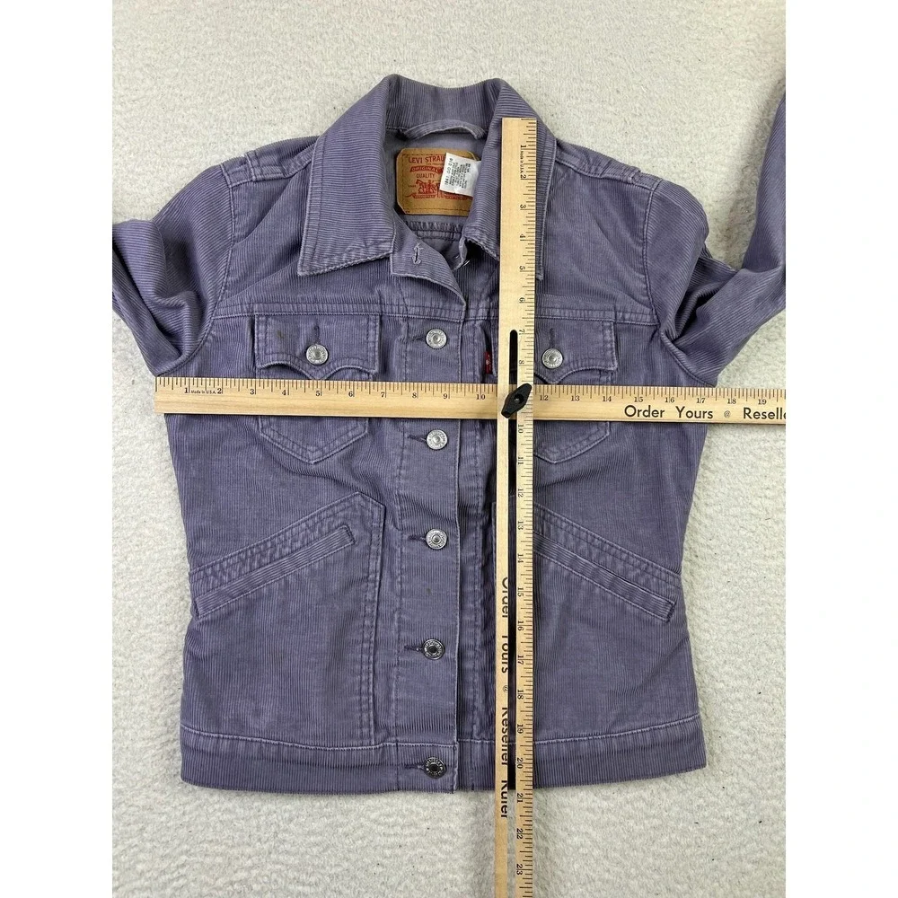 Levis Jacket Juniors Small‎ Corduroy Trucker Western Button Up Pockets 18417